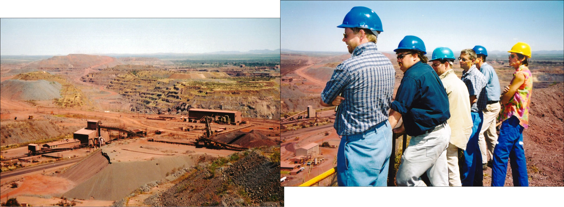 Overlooking the Sishen pit and facilities