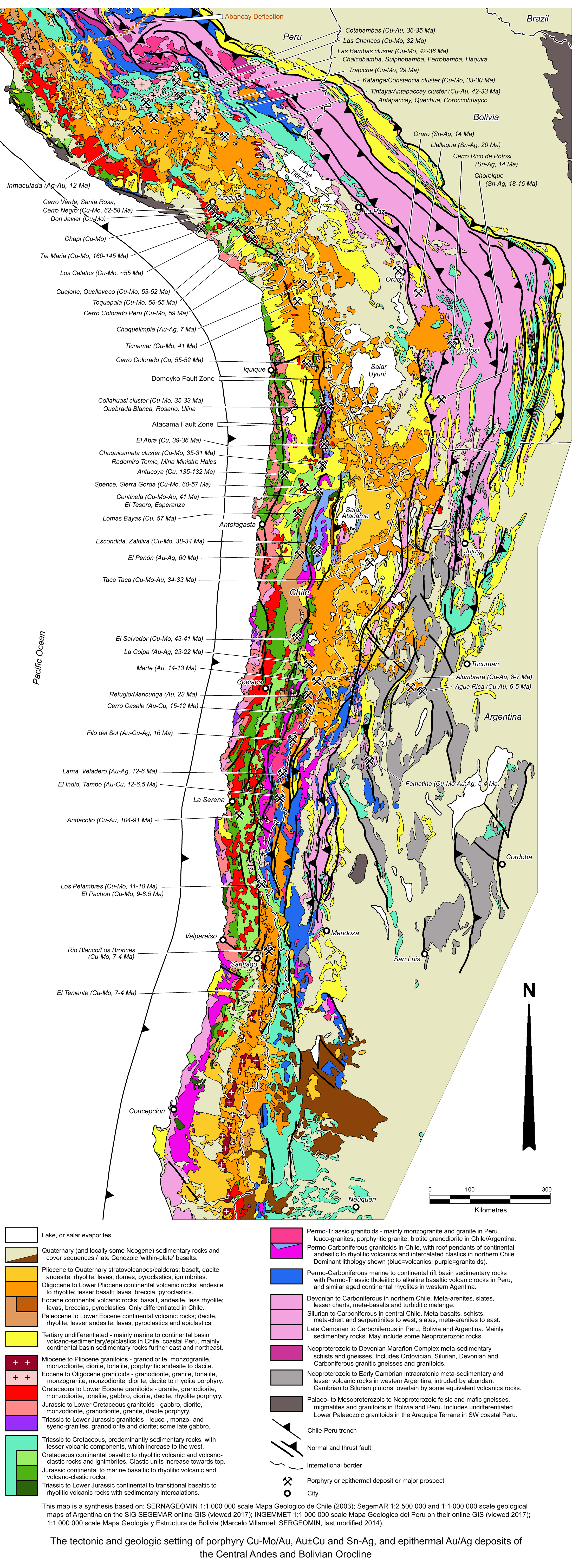 Central Andes geology