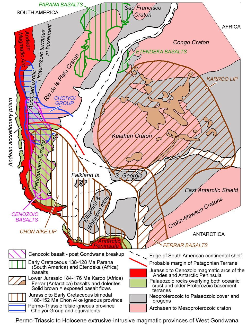 Southern Andes geology