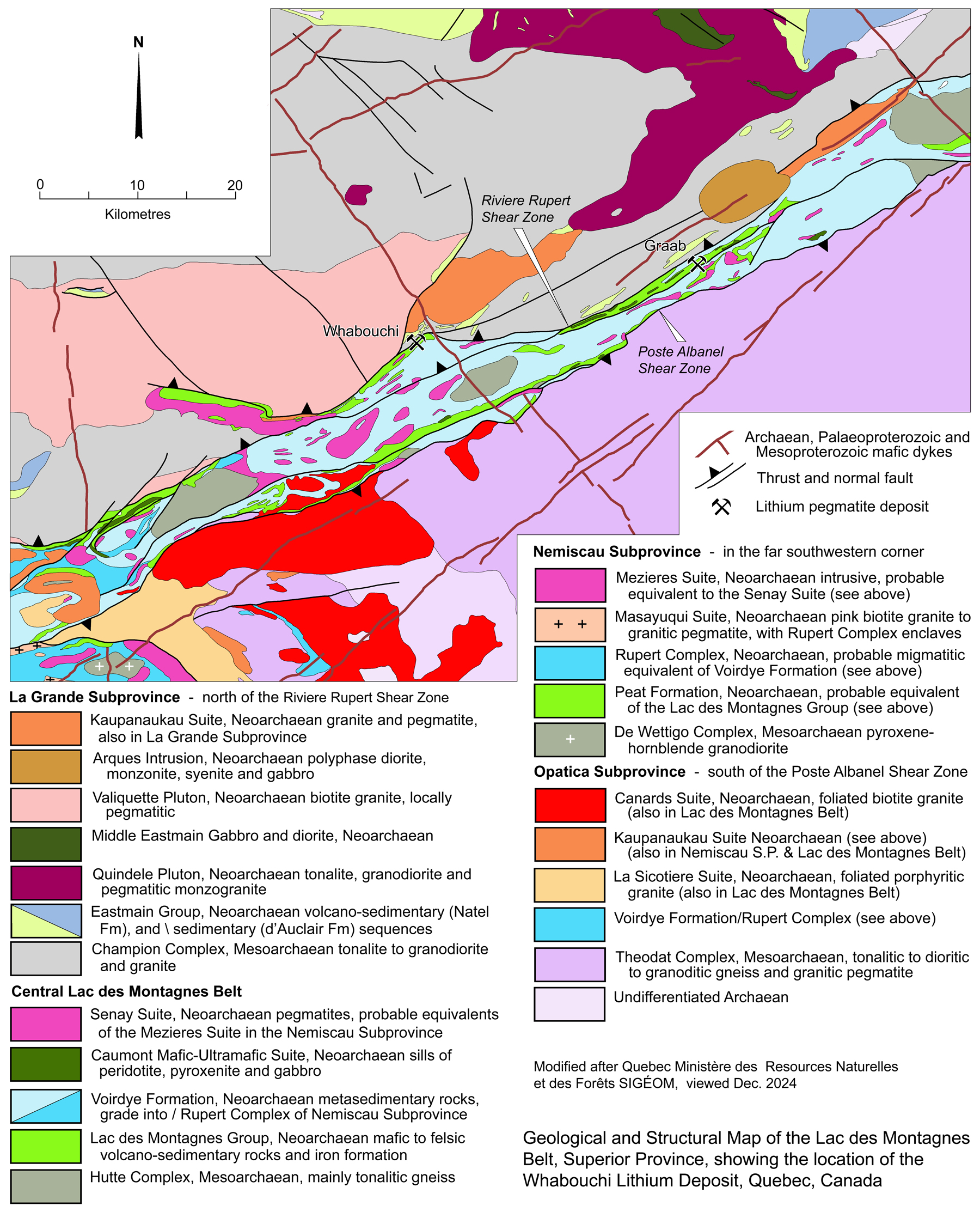 Whabouchi Nemasca Belt Geology