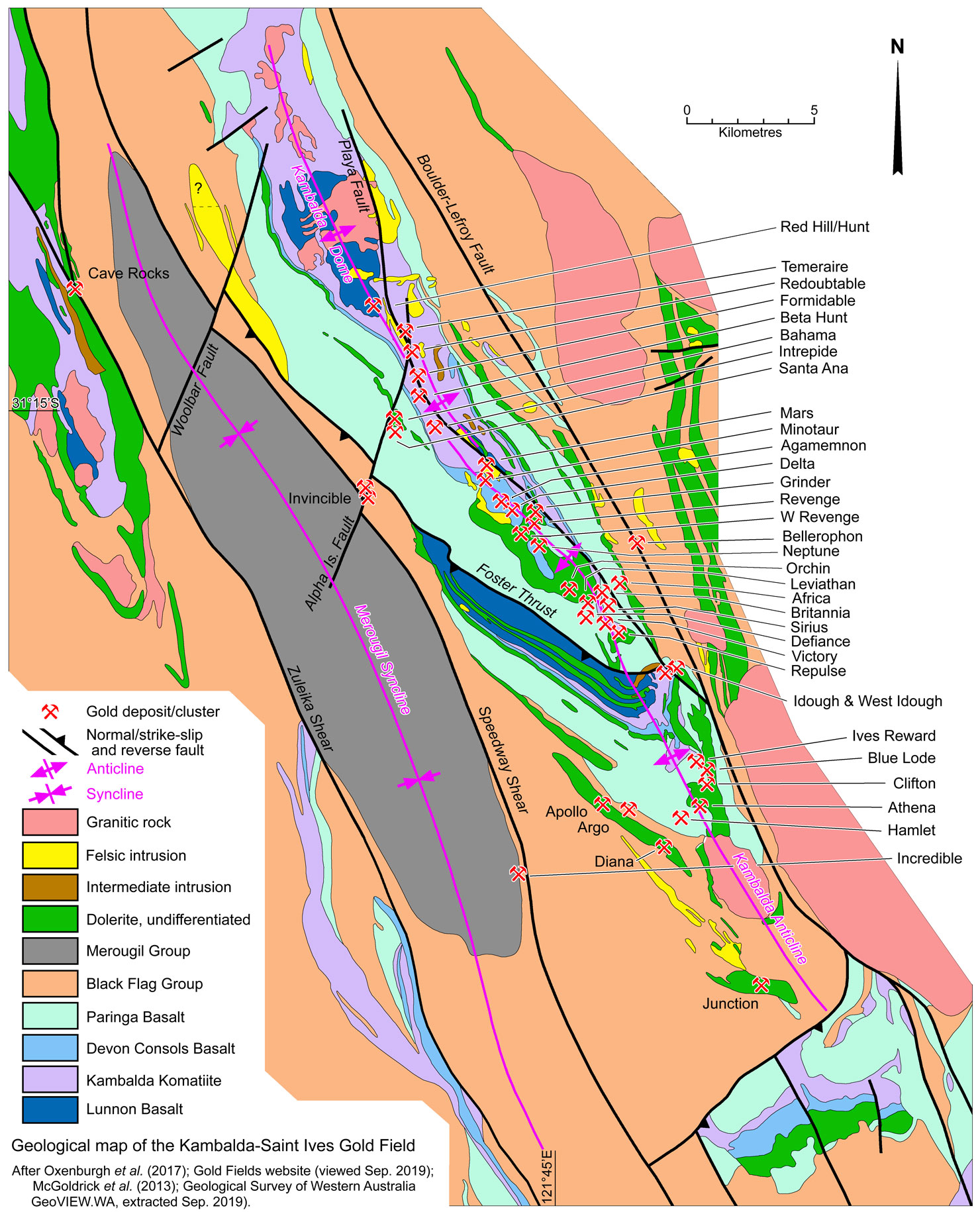 St Ives Gold Field Geology
