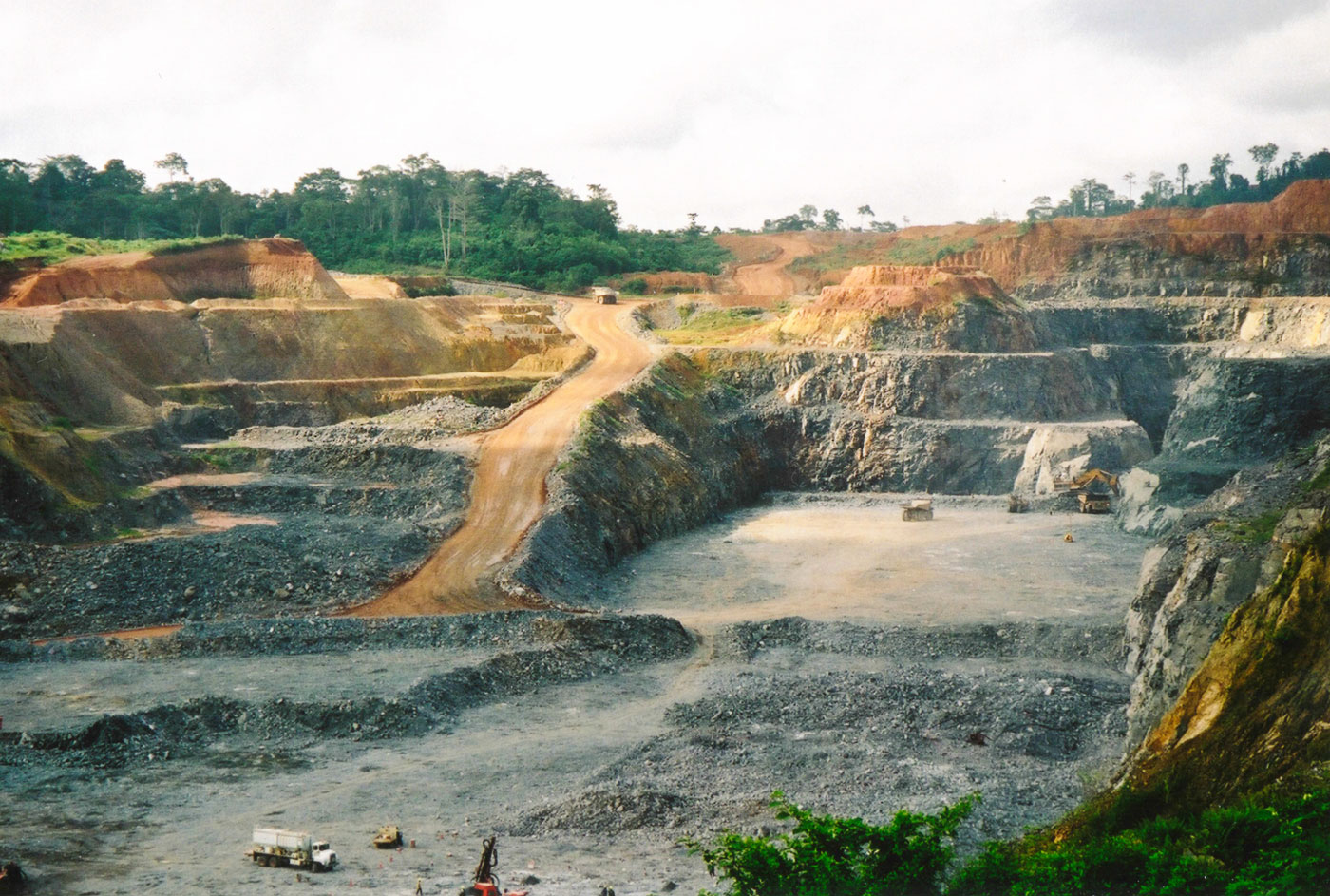 [The Damang open pit Mine, Ghana.]