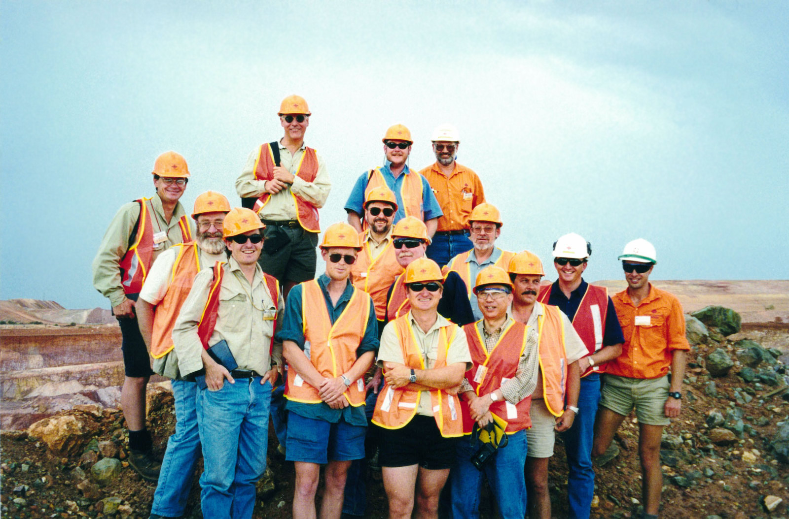 With Great Central Mines Staff at the Jundee open pit, Western Australia.