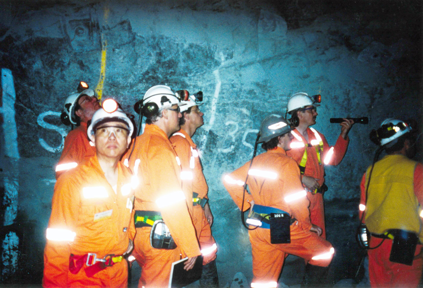 Underground in Barton Deeps, at Great Central Mines' Jundee mine.